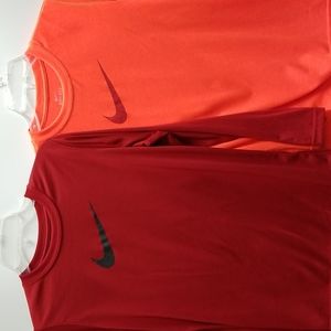 (2) Nike Boys Dri-Fit Long Sleeve Tops
